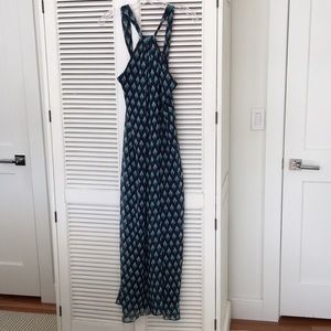 DVF silk halter style maxi dress